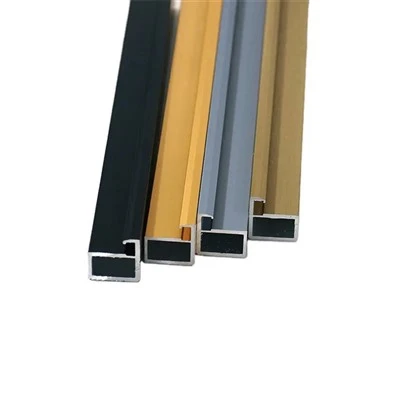 Perfiles de aluminio para puerta de vidrio